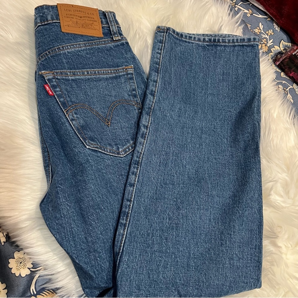 Levis Vintage High Rise Skinny Jeans Womens Size 25 Light Blue Denim Pants